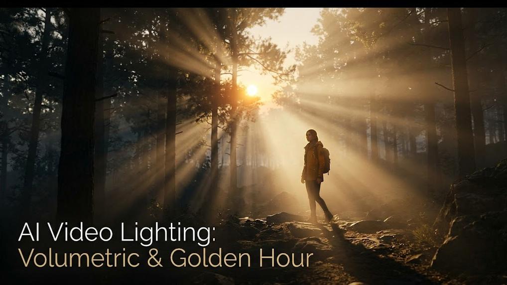 AI Video Lighting Prompts: Master Volumetric Light & Golden Hour